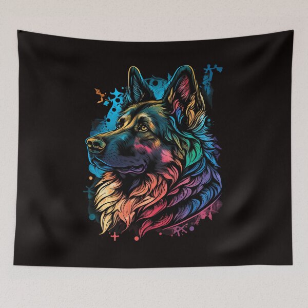 Item preview, Bright German Shepherd designed and sold by HouseOfLyons.