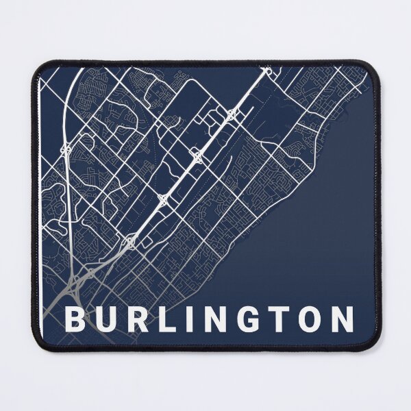 Item preview, Blueprint Map of Burlington Canada Line art designed and sold by More than Myriad.