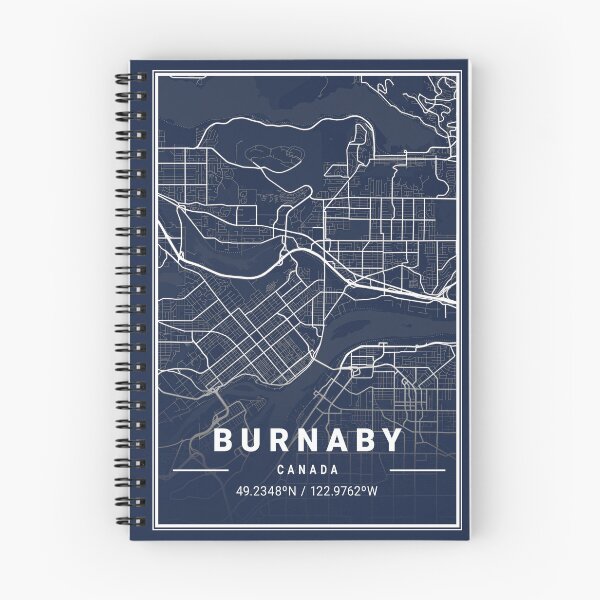 Item preview, Blueprint Map of Burnaby Canada  designed and sold by More than Myriad.