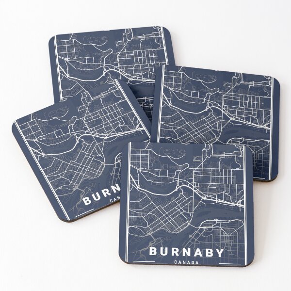 Item preview, Blueprint Map of Burnaby Canada  designed and sold by More than Myriad.