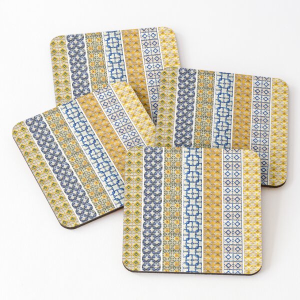 Item preview, traditional of yellow and blue relief tiled wall from Lisbon and Porto in Portugal designed and sold by isabel poulin.