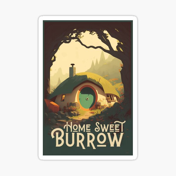 Item preview, Home Sweet Burrow - Round Doors - Halfling Hole II - Fantasy Funny designed and sold by Fenay Designs.