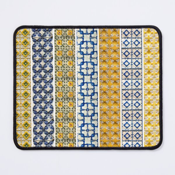 Item preview, traditional of yellow and blue relief tiled wall from Lisbon and Porto in Portugal designed and sold by isabel poulin.