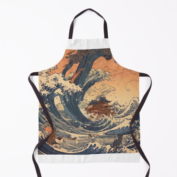 Item preview, "Hokusai-inspired Woodblock Print: The Flood designed and sold by Toph Moses.