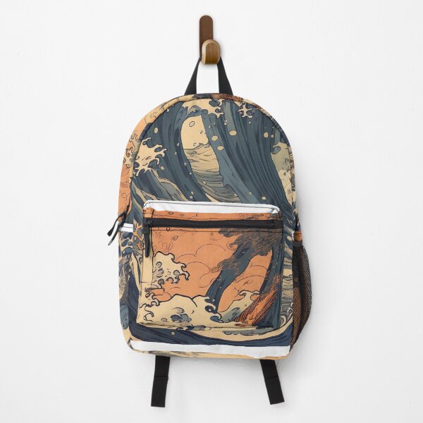 Item preview, "Hokusai-inspired Woodblock Print: The Flood designed and sold by Toph Moses.
