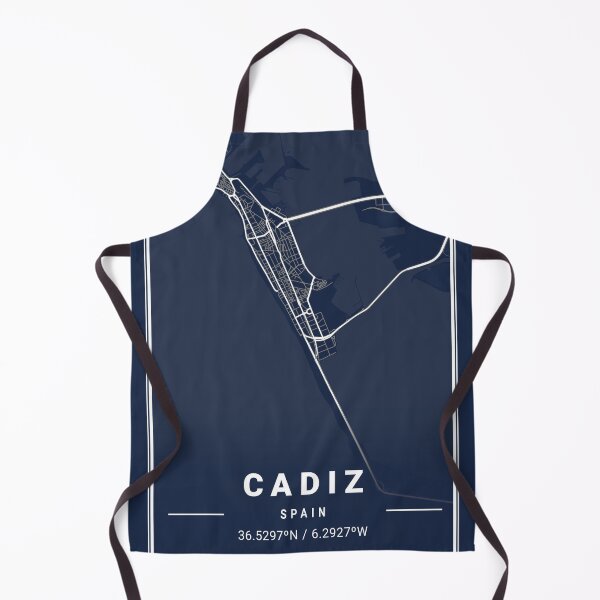 Artikelvorschau, Blaupause Stadtplan von Cadiz, Spanien entworfen und verkauft von More than Myriad.