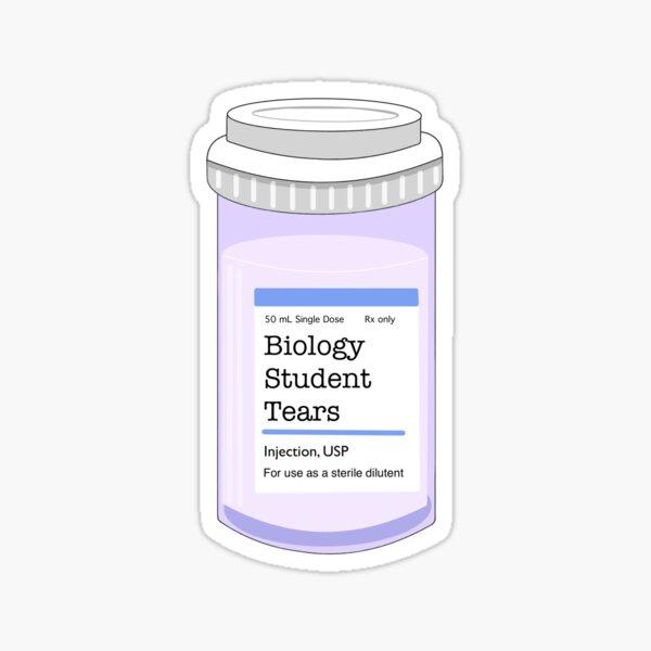 Artikel-Vorschau von Tränen des Biologiestudenten, designt und verkauft von peachesandfizz.
