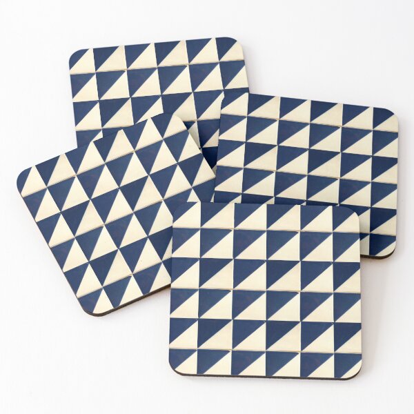 Item preview,  traditional portuguese tiles with geometric pattern and in navy blue designed and sold by isabel poulin.