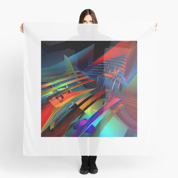 Abstract painting Music of the soul #12 Scarf