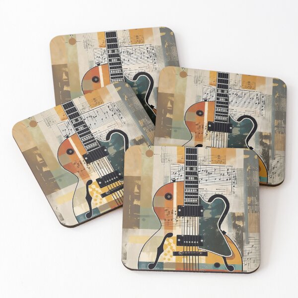 Item preview, Art painting of a retro guitar. designed and sold by RoseShop2093.