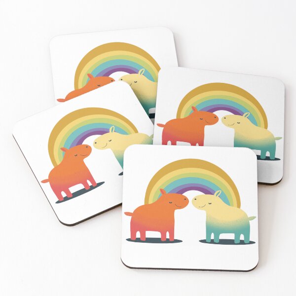 Item preview, Capybaras in love  designed and sold by kathrynroseart.