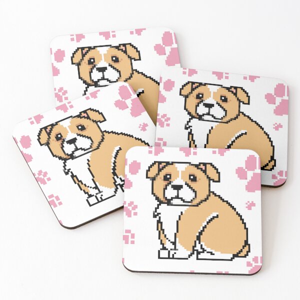 Item preview, cute doggo patterns baby pink designed and sold by Chaoticzarts.