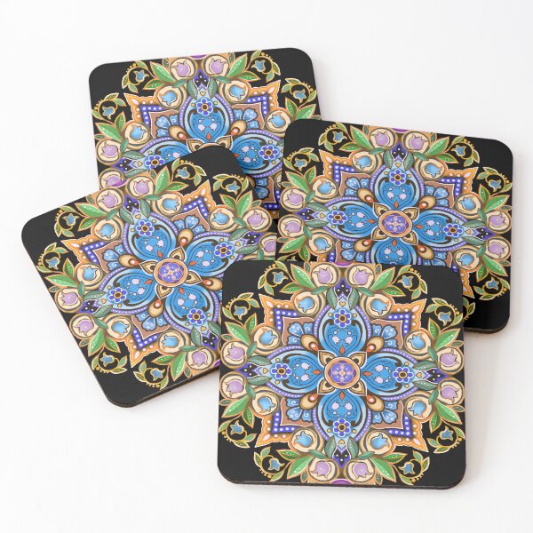 Item preview, mandala with small flowers, lilies of the valley designed and sold by Hennagirl.