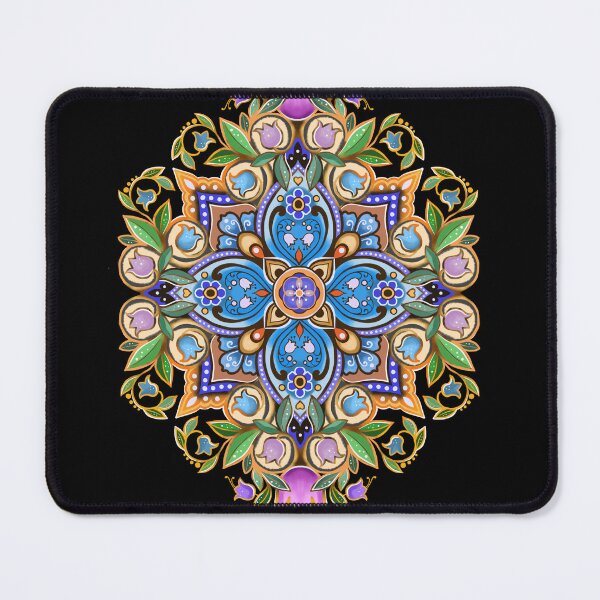 Item preview, mandala with small flowers, lilies of the valley designed and sold by Hennagirl.