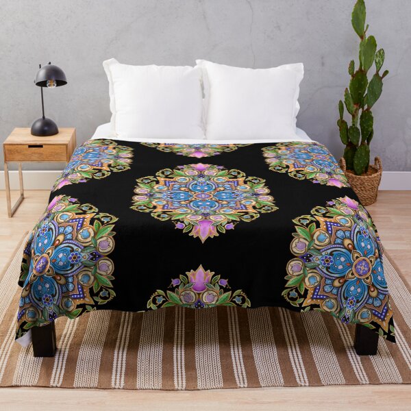 Item preview, mandala with small flowers, lilies of the valley designed and sold by Hennagirl.