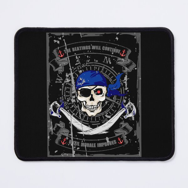 Item preview, Pirate- The beatings will continue until morale improves Relaxed Fit designed and sold by CamMuscle.