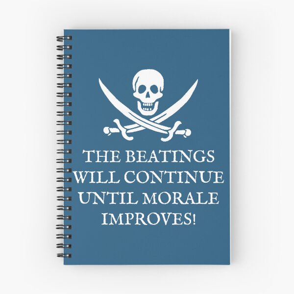 Item preview, Skull and Crossbones Pirates Life - The Beatings Will Continue Until Morale Improves! designed and sold by CamMuscle.