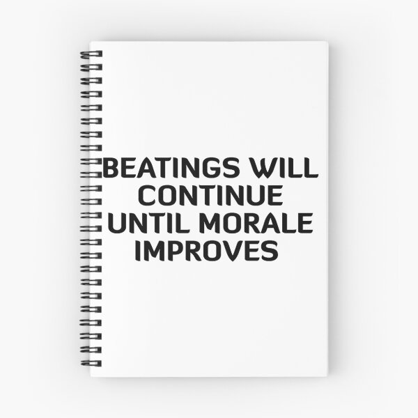 Item preview, beatings will continue until morale improves designed and sold by CamMuscle.