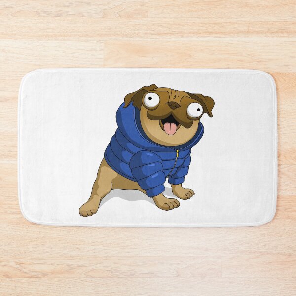 Item preview, Rufus the Puffer Pug designed and sold by 6040.studio.