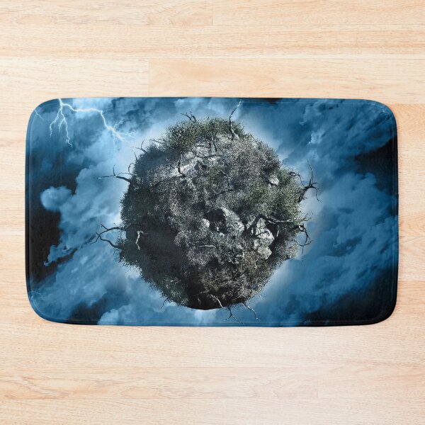 Item preview, 3d render globe with dead trees bushes stormy sky with lightening designed and sold by Lefteris Betsis.