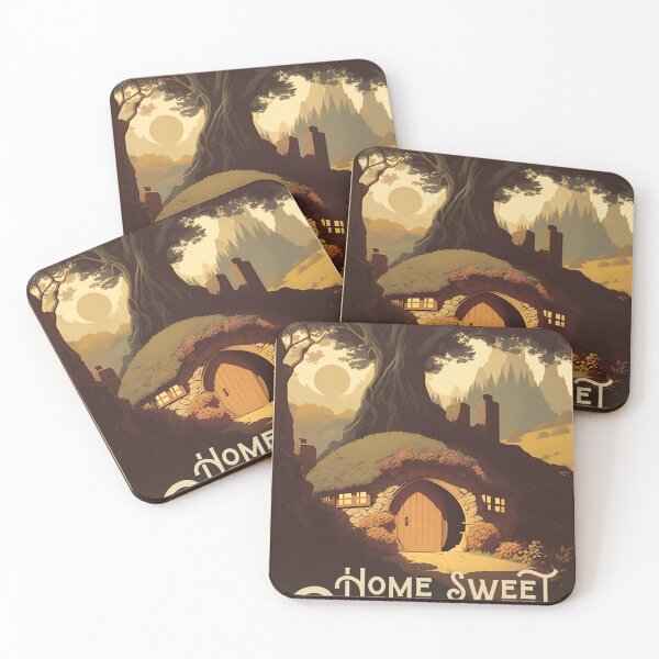 Item preview, Home Sweet Burrow - Round Doors - Halfling Hole IV - Fantasy Funny designed and sold by Fenay Designs.