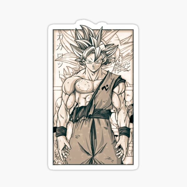 Dragon Ball Super Shonen Anime Mui Goku Manga Panel Art Sticker for Sale  by CataclasticArts ;)