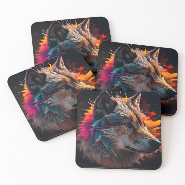 Item preview, Abstract Wolf Face Art  designed and sold by PeteRascal.