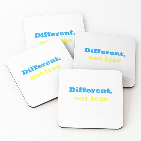 Item preview, Different, not less. T-shirt  designed and sold by Print-and-Prose.