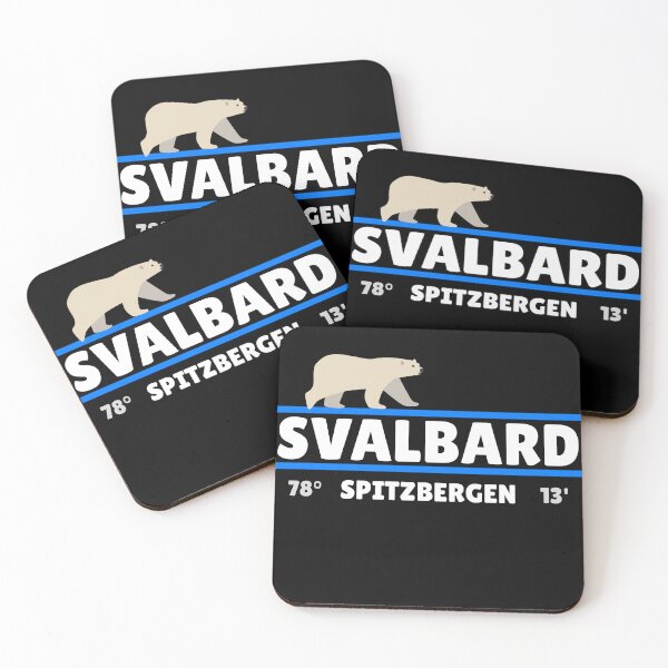 Item preview, Svalbard Spitsbergen Norway coordinates polar bear designed and sold by Christos tsekmes.
