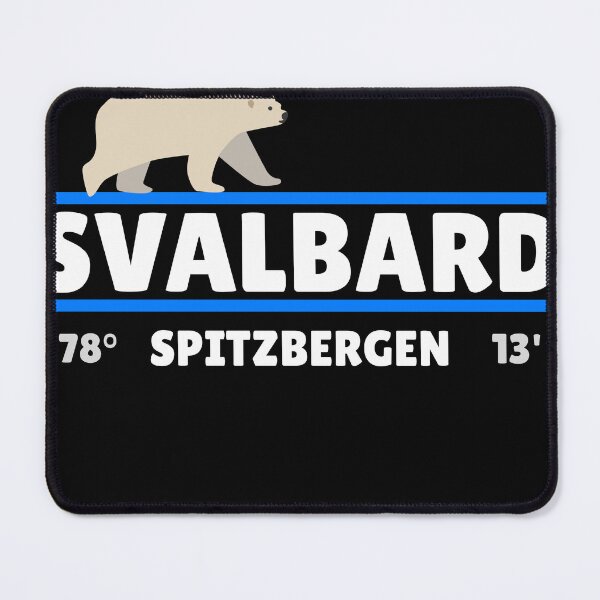Item preview, Svalbard Spitsbergen Norway coordinates polar bear designed and sold by Christos tsekmes.