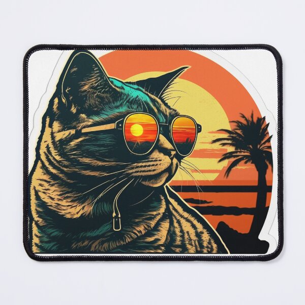 Item preview, Cat Looking at Sunset designed and sold by Your Favorite Store.
