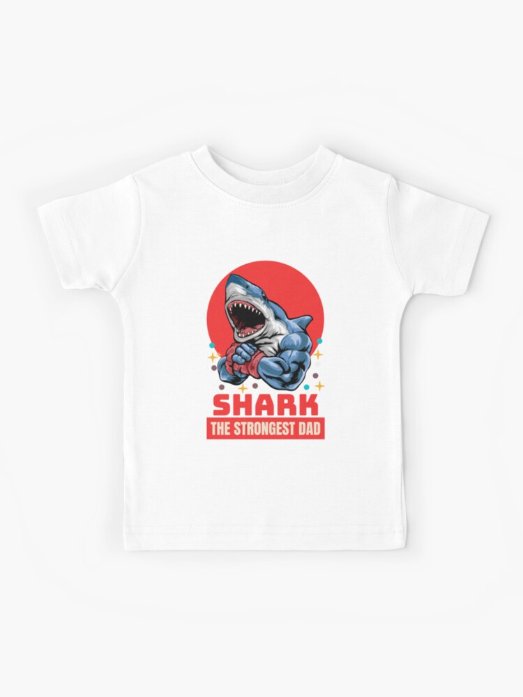 I Love Sharks T Shirt Daddy Shark Funny Graphic Tee Gift for Dad