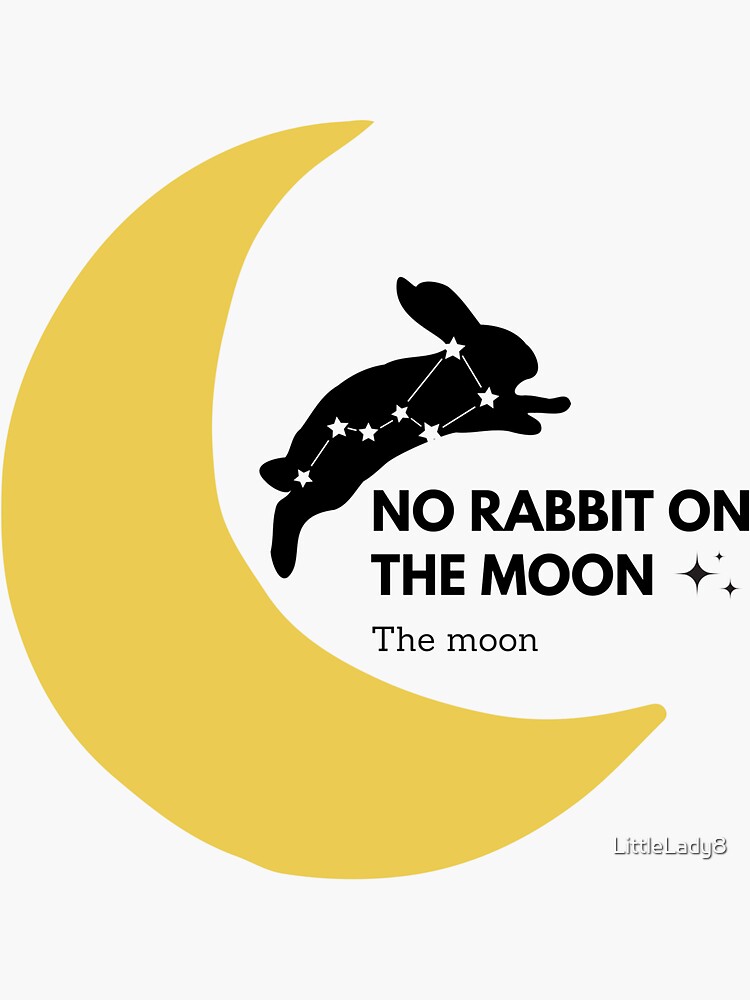 Rabbit of the Moon Sticker for Sale by Ellador