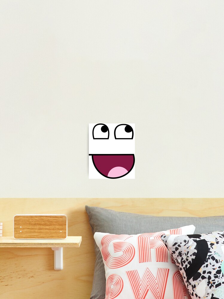 Roblox Face Smiley Avatar Funny | Art Print