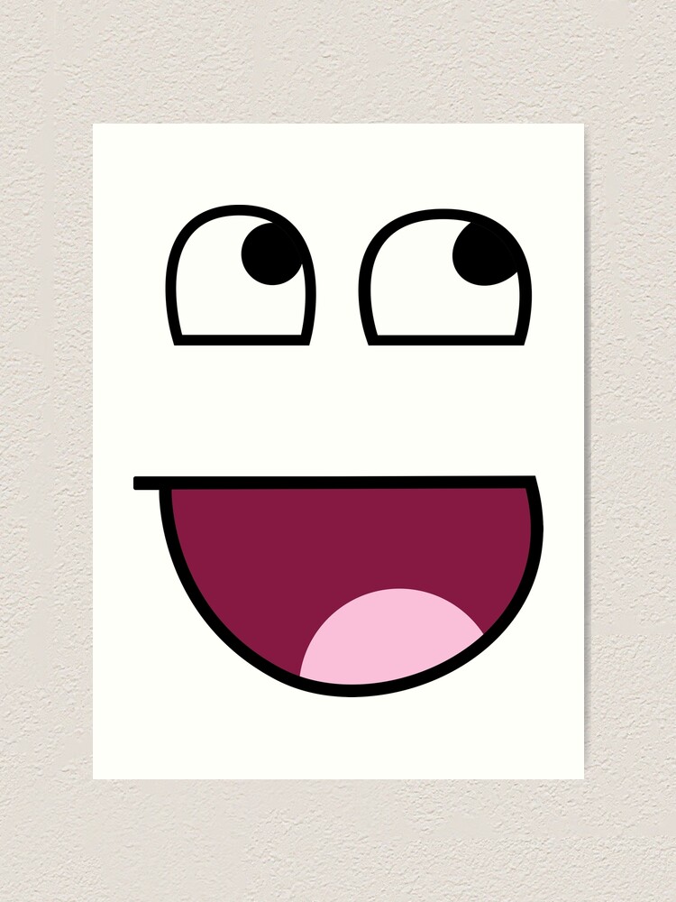 Roblox Face Smiley Avatar Funny | Art Print