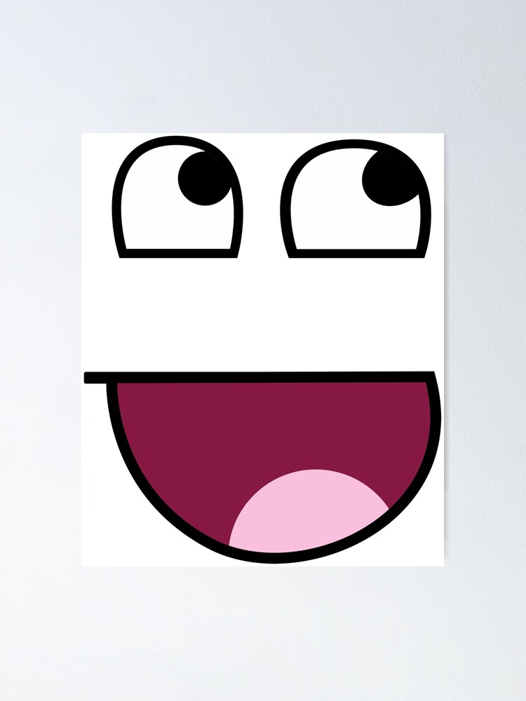 Roblox Face Smiley Avatar Funny Poster for Sale by soebekhi