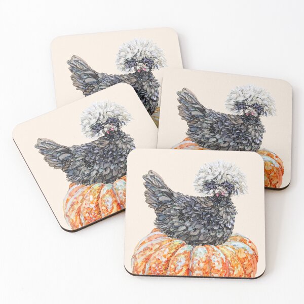Item preview, Watercolour Chicken - Polish on a Pumpkin designed and sold by becca-boyce.