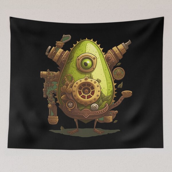 Item preview, Steampunk Avocado Design - Vintage Victorian Aesthetic Artwork designed and sold by starider.