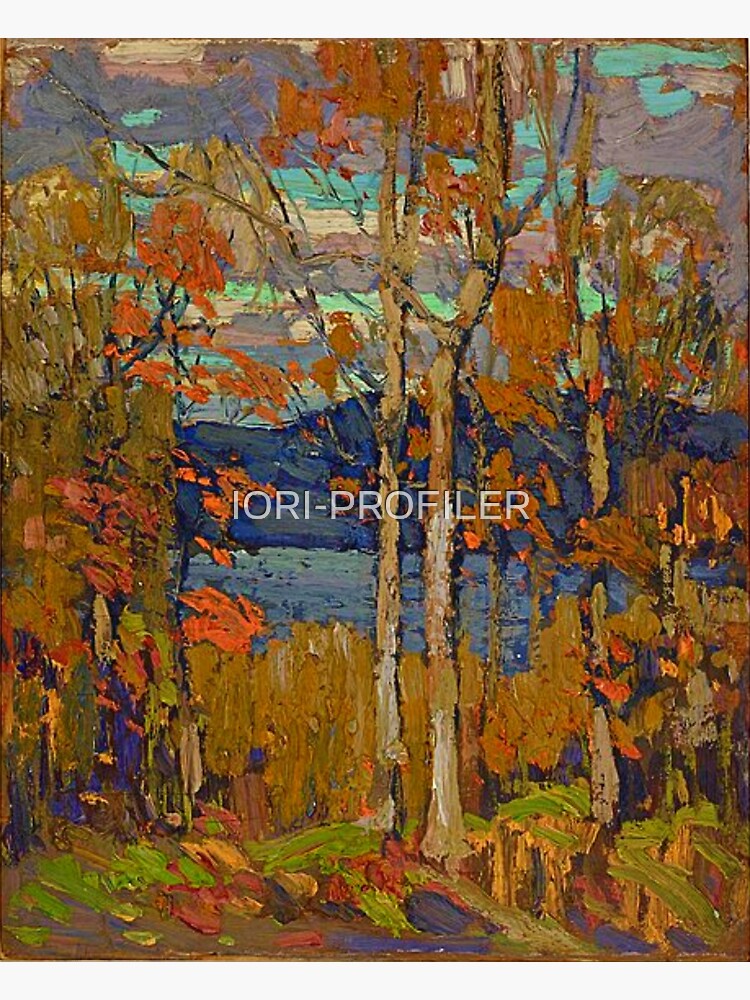 Disover Algonquin October (1914) by Tom Thomson. Premium Matte Vertical Poster