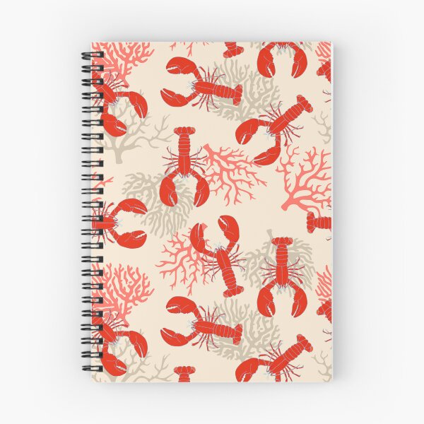 Item preview, Coastal Red Lobsters and Coral Pattern designed and sold by HotHibiscus.