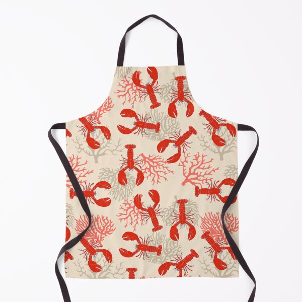 Item preview, Coastal Red Lobsters and Coral Pattern designed and sold by HotHibiscus.