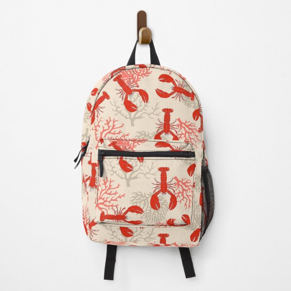 Item preview, Coastal Red Lobsters and Coral Pattern designed and sold by HotHibiscus.