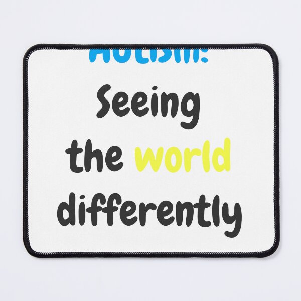 Item preview, Autism: seeing the world differently. T-shirt designed and sold by Print-and-Prose.