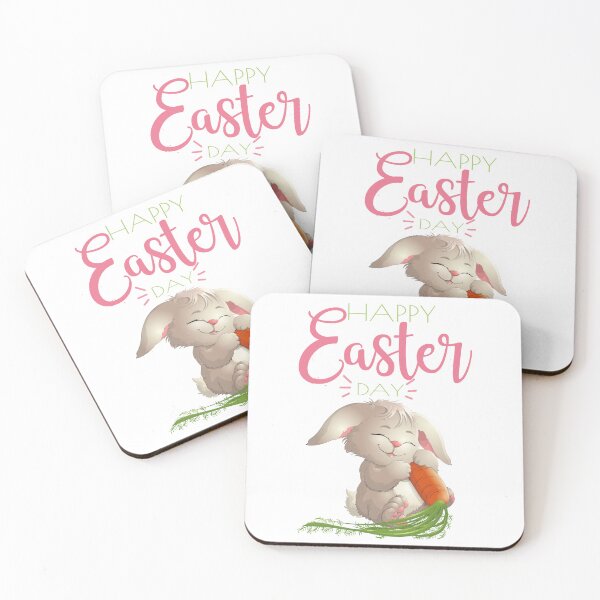 Item preview, Cute Happy Easter Day Bunny and Carrot  designed and sold by Pebasfa.