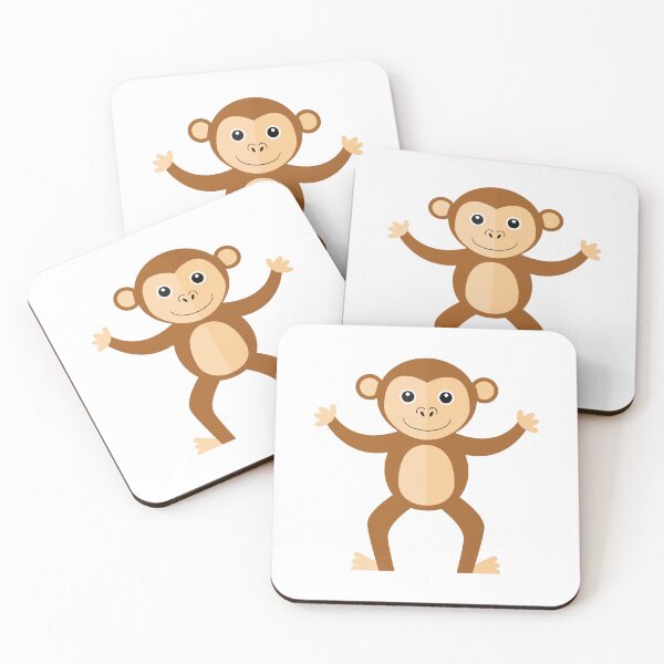 Item preview, Monkey on white designed and sold by reneesillus.