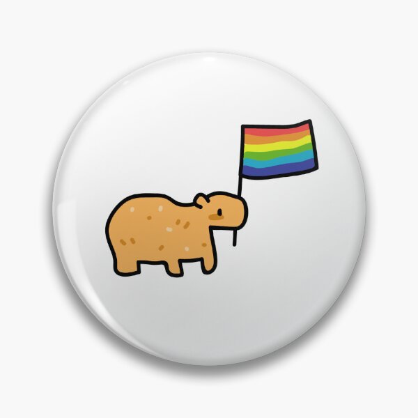 Item preview, pride flag capy designed and sold by TeaBag114.