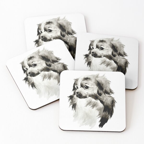 Item preview, Beautiful Ink Drawing/ Painting of Tibetan Spaniel designed and sold by Monica C. Webster.