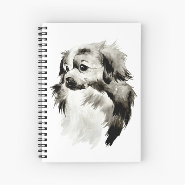 Item preview, Beautiful Ink Drawing/ Painting of Tibetan Spaniel designed and sold by Monica C. Webster.