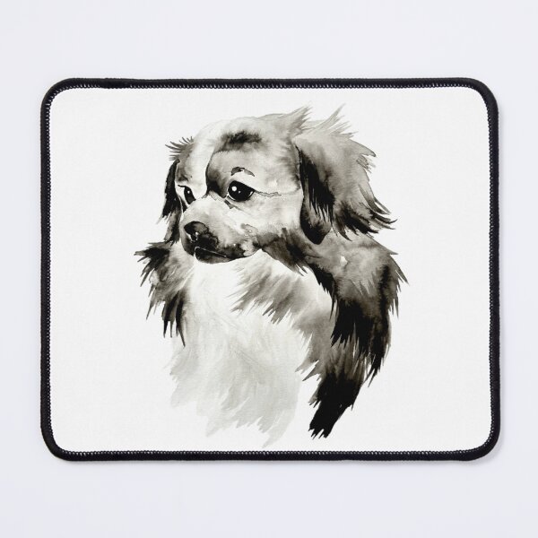 Item preview, Beautiful Ink Drawing/ Painting of Tibetan Spaniel designed and sold by Monica C. Webster.