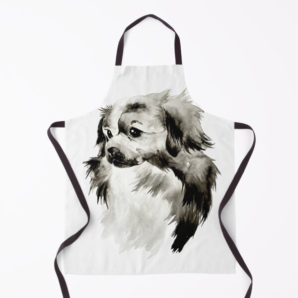 Item preview, Beautiful Ink Drawing/ Painting of Tibetan Spaniel designed and sold by Monica C. Webster.
